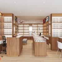 Thiết kế cửa hàng mắt kính Hà Nội hiện đại, sang trọng  